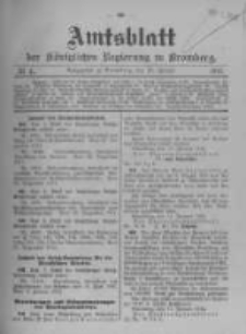 Amtsblatt der Königlichen Preussischen Regierung zu Bromberg. 1912.01.25 No.4