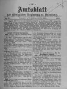 Amtsblatt der K&ouml;niglichen Preussischen Regierung zu Bromberg. 1912.03.14 No.11