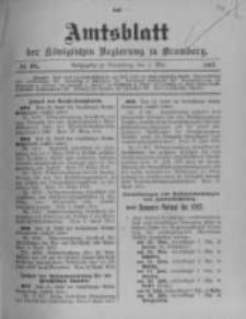 Amtsblatt der Königlichen Preussischen Regierung zu Bromberg. 1912.05.02 No.18
