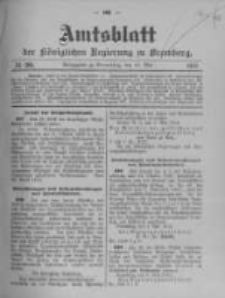 Amtsblatt der Königlichen Preussischen Regierung zu Bromberg. 1912.05.15 No.20