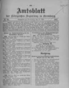 Amtsblatt der Königlichen Preussischen Regierung zu Bromberg. 1912.05.23 No.21