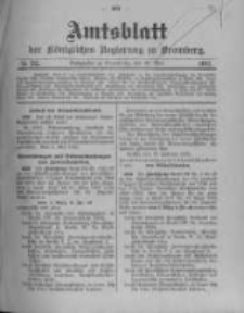 Amtsblatt der K&ouml;niglichen Preussischen Regierung zu Bromberg. 1912.05.30 No.22