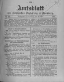 Amtsblatt der Königlichen Preussischen Regierung zu Bromberg. 1912.05.30 No.22