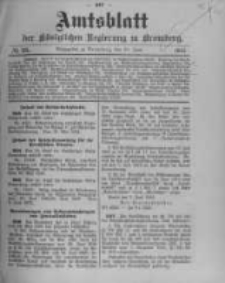 Amtsblatt der K&ouml;niglichen Preussischen Regierung zu Bromberg. 1912.06.20 No.25