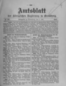 Amtsblatt der K&ouml;niglichen Preussischen Regierung zu Bromberg. 1912.07.04 No.27