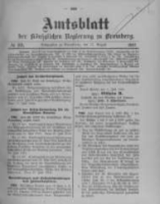 Amtsblatt der Königlichen Preussischen Regierung zu Bromberg. 1912.08.15 No.33