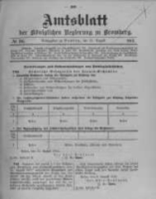 Amtsblatt der K&ouml;niglichen Preussischen Regierung zu Bromberg. 1912.08.22 No.34