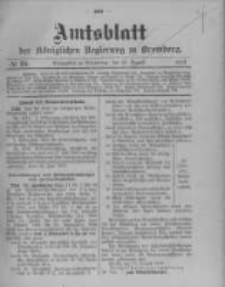 Amtsblatt der Königlichen Preussischen Regierung zu Bromberg. 1912.08.29 No.35