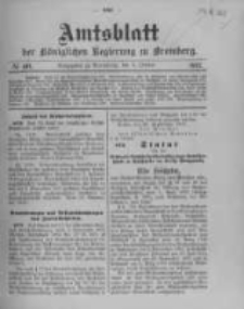 Amtsblatt der Königlichen Preussischen Regierung zu Bromberg. 1912.10.03 No.40