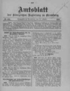 Amtsblatt der K&ouml;niglichen Preussischen Regierung zu Bromberg. 1912.10.31 No.44