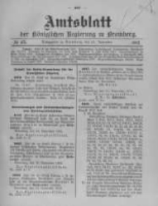 Amtsblatt der K&ouml;niglichen Preussischen Regierung zu Bromberg. 1912.11.21 No.47