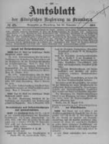 Amtsblatt der K&ouml;niglichen Preussischen Regierung zu Bromberg. 1912.11.28 No.48