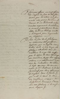 Proiet du memoire pour la Cour de Vienne