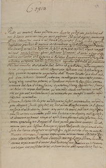 Kopia pisma do dworu wiedeńskiego