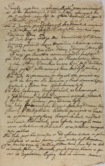 Proiekt respektem uspokoienia Rzptey po wyrozumianych na kilku konferencyach z obudwu stron natenczas expte ministrów czara Imci na ostatni konferencyi 12 aprila w Gdańsku 1716