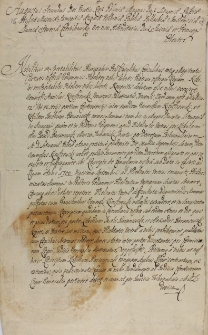 Rescriptum ad civitatem gedanensem in causa generosi Stanislai Nieciszewski venatoris palatinatus trocensis