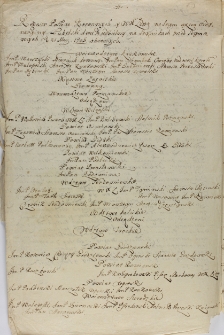 Regestr posłów koronnych y WXLitt na seym extraordynaryiny lubelski dwuniedzielny na seymikach przed seymowych d. 21 may 1703 obranych
