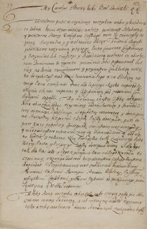 Uniwersał o elekcji króla, wydany przez Karola XII króla Szwecji 4.01.1704