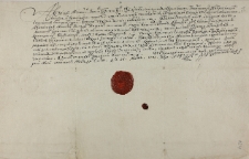 Paszport dla Stefana Garaburdo [Haraburdy] i Grigorija Ruszczyca na przejazd przez Smoleńsk do Moskwy i zpowrotem, by kupić towary dla Karola Stanisława Radziwiłła, kanclerza WXL