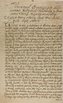 Uniwersał ostrzegaiący adherentów wszystkich fautorów y pomocników partiy nieprzyiacielskiey