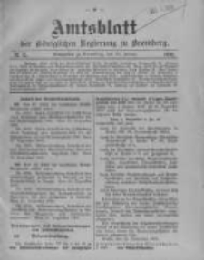Amtsblatt der K&ouml;niglichen Preussischen Regierung zu Bromberg. 1910.01.13 No.2