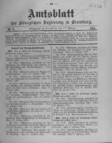 Amtsblatt der Königlichen Preussischen Regierung zu Bromberg. 1910.02.17 No.7