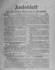 Amtsblatt der K&ouml;niglichen Preussischen Regierung zu Bromberg. 1910.03.10 No.10