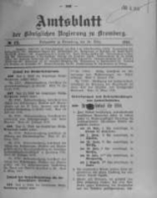 Amtsblatt der K&ouml;niglichen Preussischen Regierung zu Bromberg. 1910.03.24 No.12