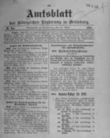 Amtsblatt der K&ouml;niglichen Preussischen Regierung zu Bromberg. 1910.04.14 No.15
