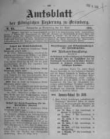 Amtsblatt der Königlichen Preussischen Regierung zu Bromberg. 1910.04.14 No.15