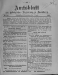 Amtsblatt der Königlichen Preussischen Regierung zu Bromberg. 1910.06.02 No.22