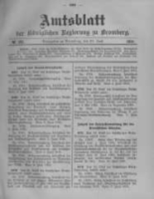 Amtsblatt der K&ouml;niglichen Preussischen Regierung zu Bromberg. 1910.06.30 No.26