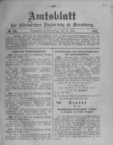 Amtsblatt der Königlichen Preussischen Regierung zu Bromberg. 1910.07.21 No.29
