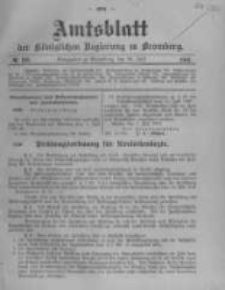 Amtsblatt der K&ouml;niglichen Preussischen Regierung zu Bromberg. 1910.07.28 No.30