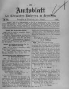 Amtsblatt der K&ouml;niglichen Preussischen Regierung zu Bromberg. 1910.08.04 No.31