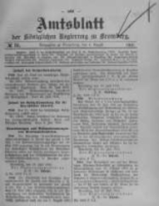 Amtsblatt der Königlichen Preussischen Regierung zu Bromberg. 1910.08.04 No.31