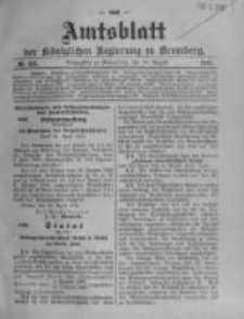 Amtsblatt der K&ouml;niglichen Preussischen Regierung zu Bromberg. 1910.08.18 No.33