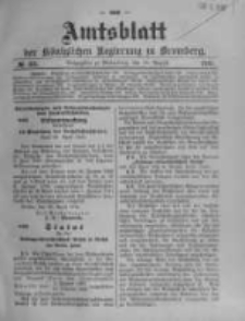 Amtsblatt der Königlichen Preussischen Regierung zu Bromberg. 1910.08.18 No.33