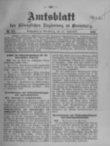 Amtsblatt der Königlichen Preussischen Regierung zu Bromberg. 1910.09.15 No.37