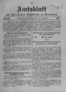 Amtsblatt der Königlichen Preussischen Regierung zu Bromberg. 1910.09.29 No.39