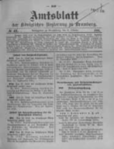 Amtsblatt der K&ouml;niglichen Preussischen Regierung zu Bromberg. 1910.10.06 No.40