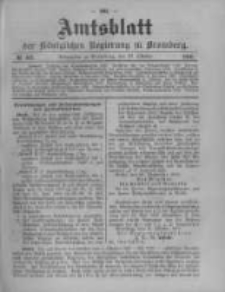 Amtsblatt der K&ouml;niglichen Preussischen Regierung zu Bromberg. 1910.10.27 No.43
