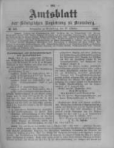 Amtsblatt der Königlichen Preussischen Regierung zu Bromberg. 1910.10.27 No.43