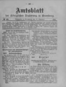 Amtsblatt der K&ouml;niglichen Preussischen Regierung zu Bromberg. 1910.11.17 No.46