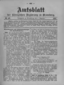 Amtsblatt der Königlichen Preussischen Regierung zu Bromberg. 1910.12.01 No.48