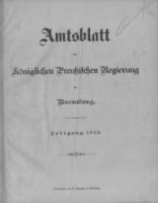 Amtsblatt der Königlichen Preussischen Regierung zu Bromberg. 1913.01.04 No.1