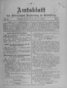 Amtsblatt der Königlichen Preussischen Regierung zu Bromberg. 1913.01.25 No.4