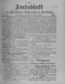 Amtsblatt der Königlichen Preussischen Regierung zu Bromberg. 1913.04.19 No.16