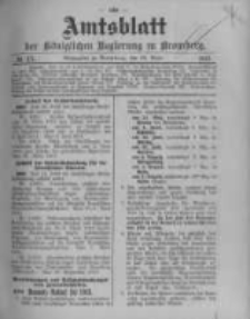 Amtsblatt der K&ouml;niglichen Preussischen Regierung zu Bromberg. 1913.04.26 No.17