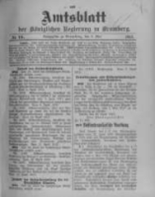 Amtsblatt der Königlichen Preussischen Regierung zu Bromberg. 1913.05.03 No.18